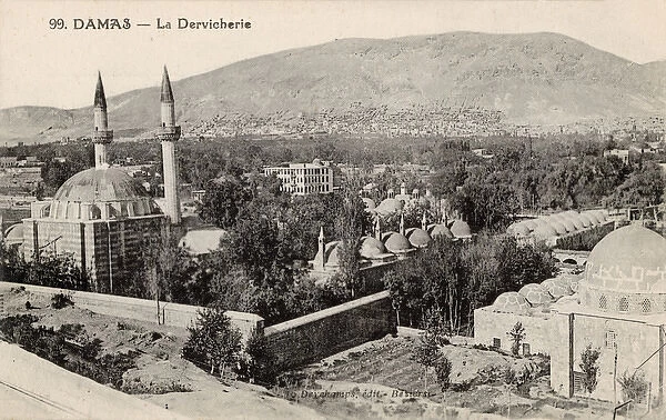 Dervish monastery and Al-Salihiyah in Damascus, Syria
