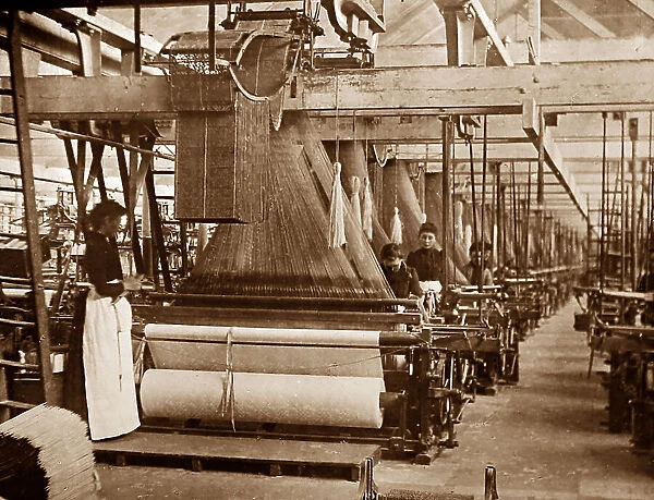 Jacquard Looms, linen production, Victorian period