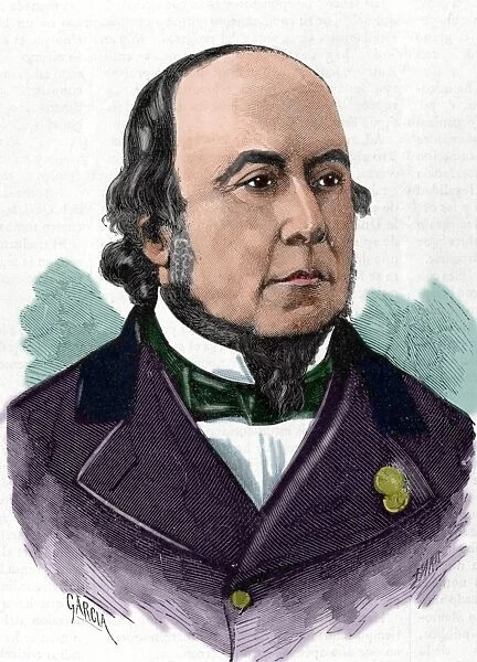 Narciso Carbo de Aloy (1826-1890). Colored engraving