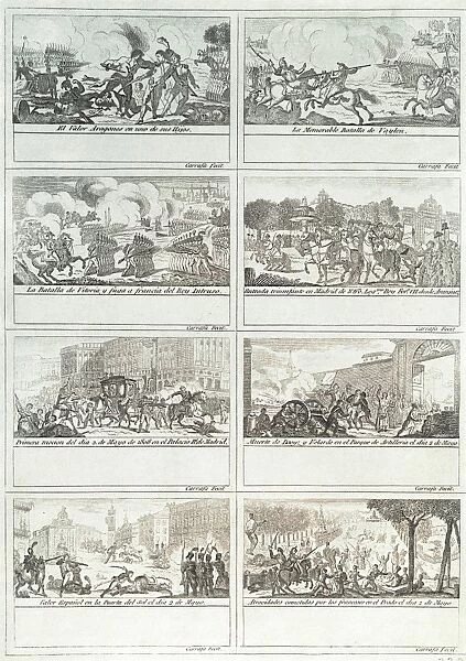 Spain. Peninsular War (1808-1814). Scenes of