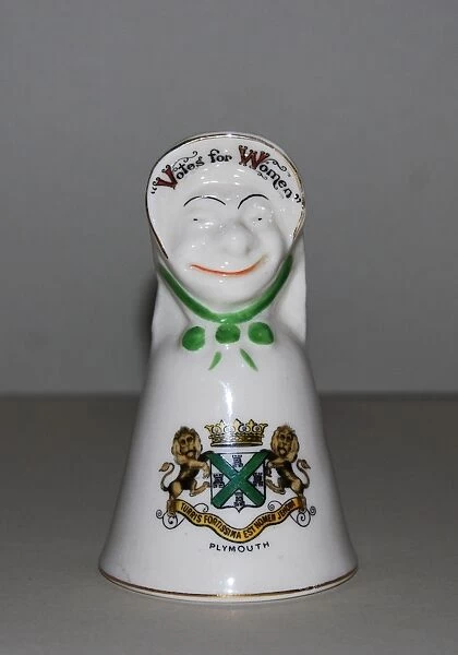 Suffragette Crested China Bell