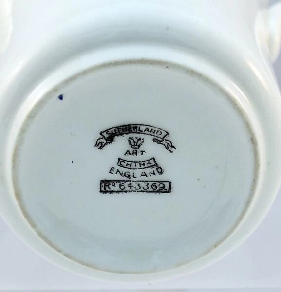 Sutherland China cream jug - Flags of the Allies