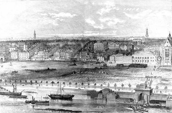 The Thames Embankment, London, 1869