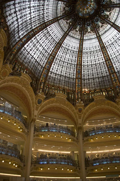 20084216. FRANCE Ile de France Paris The Art Nouveau central glass dome