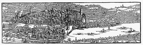 SWITZERLAND: ZURICH, 1545. Woodcut, 1545