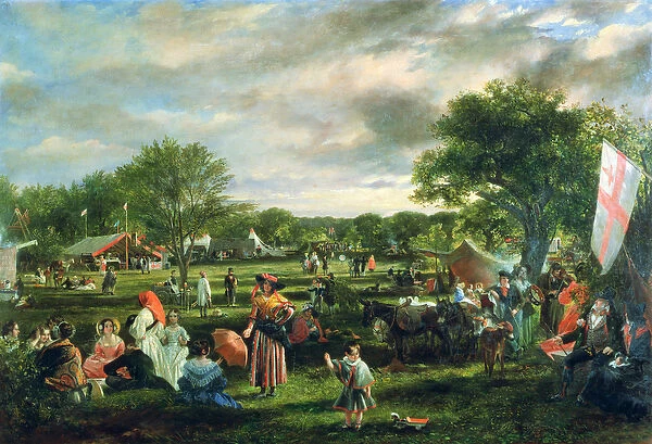 Fairlop Fair (oil on canvas)