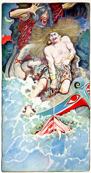 The Fishing of Thor and Hymir, from Folk Legends of the Sea, Harpers Magazine