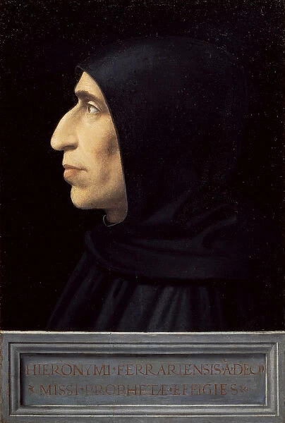 Girolamo Savonarola, 1452 - 1498. Italian Dominican Friar - Portrait of Girolamo