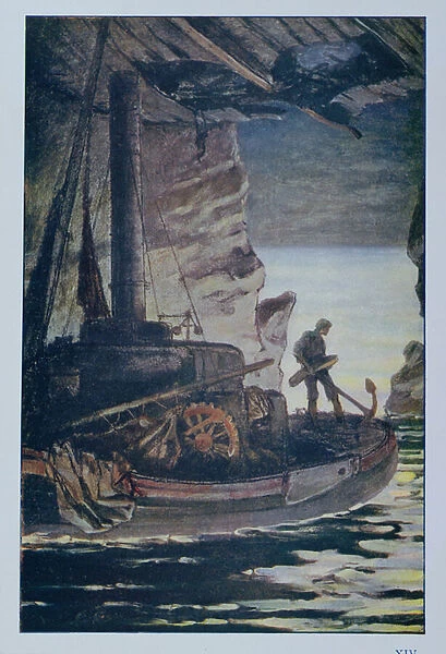 Illustration from Les Travailleurs de la Mer by Victor Hugo (1802-85