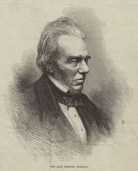 The late Michael Faraday (engraving)