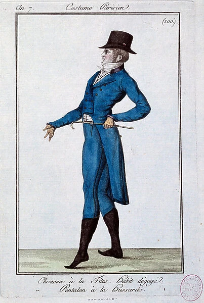 Mens fashion under the Directoire: the Parisian suit