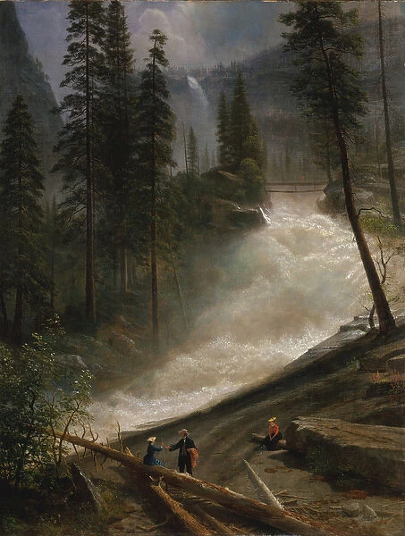 Nevada Falls, Yosemite, 1872 or 1873 (oil on canvas)