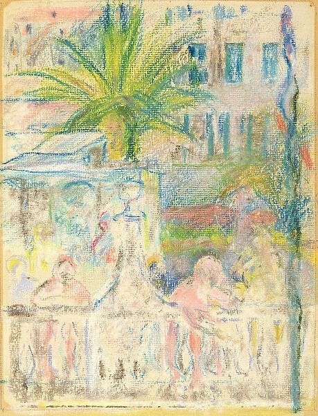 The Nice Carnival, 1889 (pastel on paper)