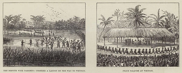 The Peace Palaver at Whydah (engraving)
