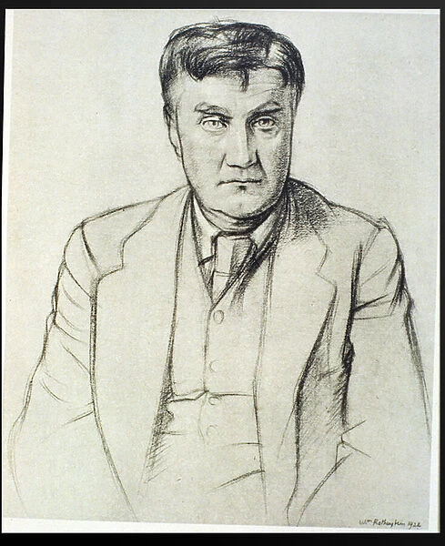 Portrait of Ralph Vaughan Williams (1872-1958), 1922 (litho)