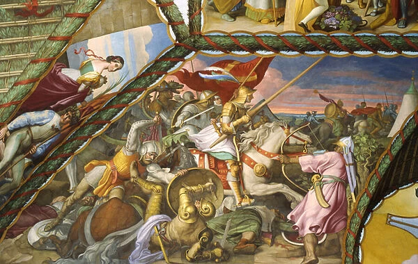 Rinaldo in battle (fresco)