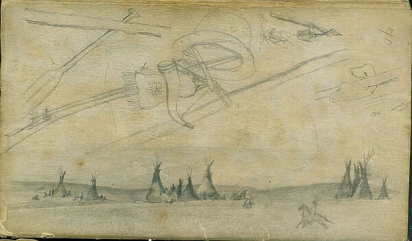 Sketches, 1851 (pencil on paper)