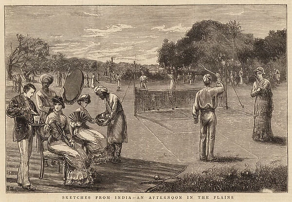 Sketches from India, an Afternoon in the Plains (engraving)