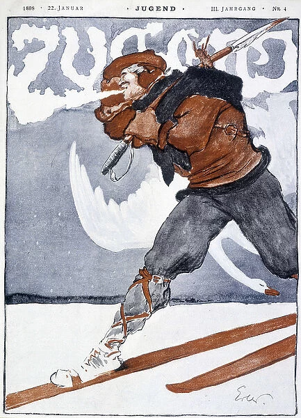 Ski - in 'Jugend', 1898
