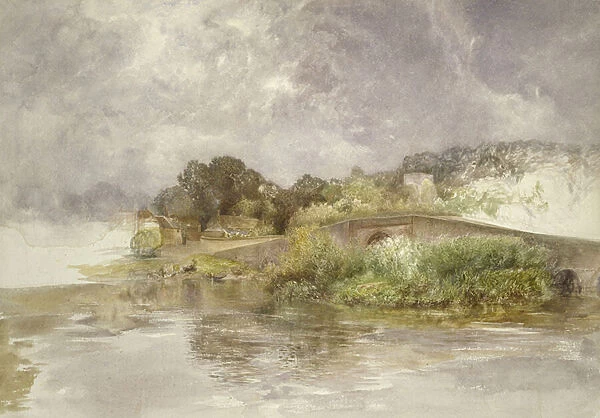 Sonning Bridge, c. 1882 (watercolour on paper)
