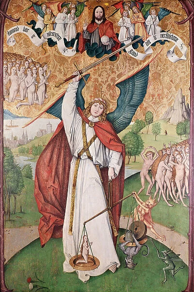 St. Michael Weighing the Souls at the Last Judgement, c. 1500 (tempera on panel)