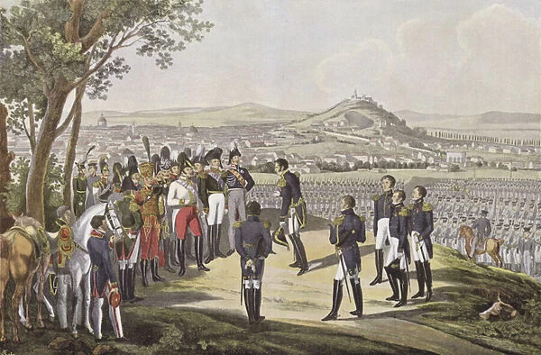 Surrender of the city of Paris to the Allies, 31 March 1814 (colour litho)