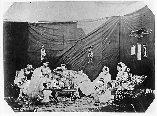 Women in Algiers, c. 1860 (b  /  w photo)