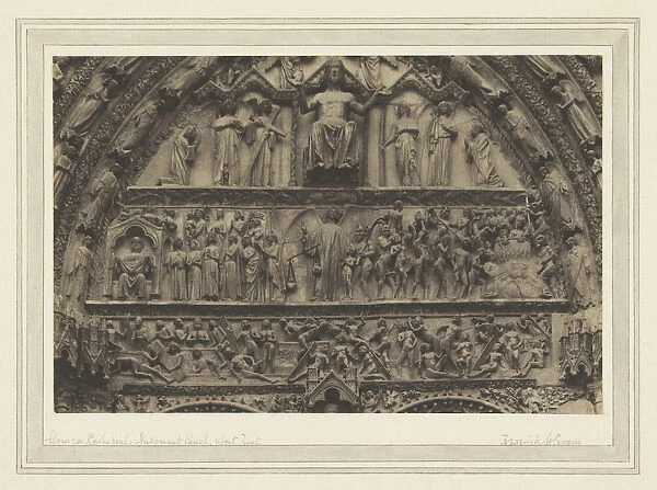 Bourges Cathedral Judgment Panel West Front Frederick H