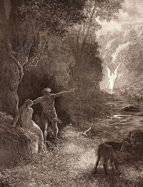 THE COMING OF RAPHAEL, BY GUSTAVE DORE. Dore, 1832 - 1883, French