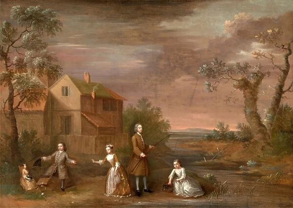 A Family Group Called The Stafford Family, unknown artist, 18th century