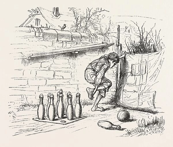 Sketch Book of Hendschel, a Corner Pin, Engraving 1876