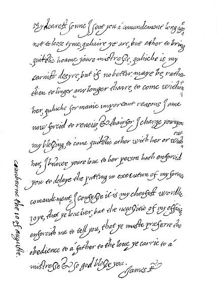 Facsimile of a Letter, Dated 10th August, 1623, (1904)
