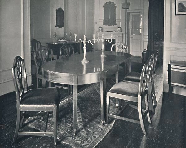 Hepplewhite Mahogany Dining-Room Furniture, (1760-1770), 1928