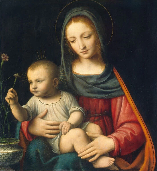The Madonna of the Carnation, c. 1515. Creator: Bernardino Luini