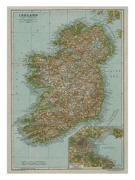 Map of Ireland, c1910. Artist: Gull Engraving Company