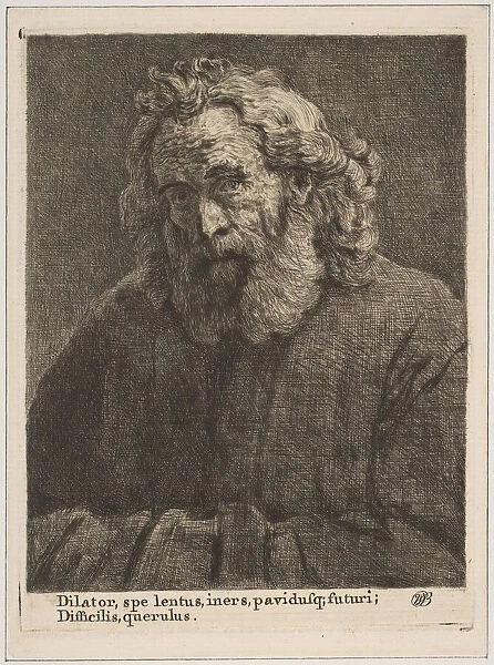 Old Man with a Long Beard, 1761. Creator: William Baillie