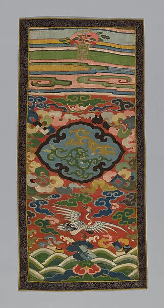 Panel (Furnishing Fabric), China, Qing dynasty (1644-1911), 1600  /  44. Creator: Unknown