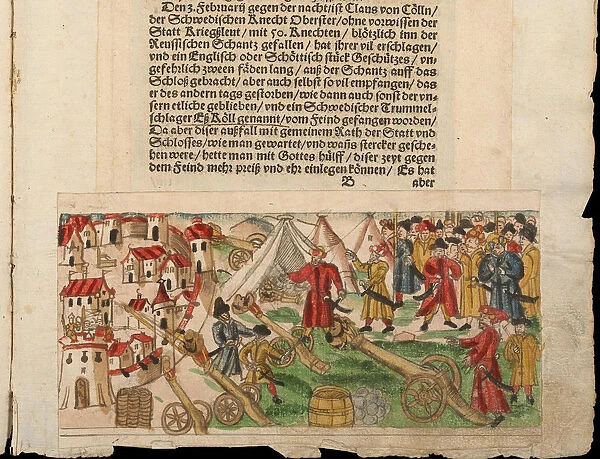 Siege of Reval by the Russians in 1578. From Johann Jakob Wicks Sammlung von Nachrichten... Artist: Anonymous