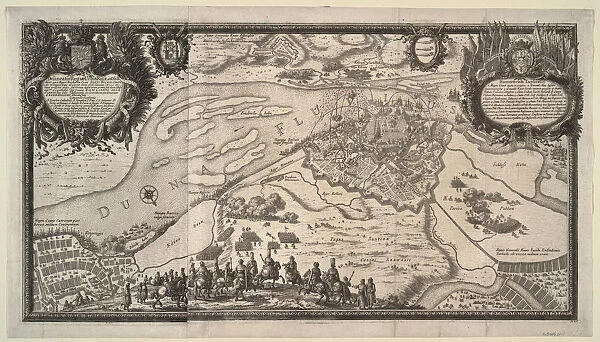 The Siege of Riga by the Russian Army under Tsar Alexei Mikhailovich in 1656, 1656. Artist: Perelle, Adam (1638-1695)