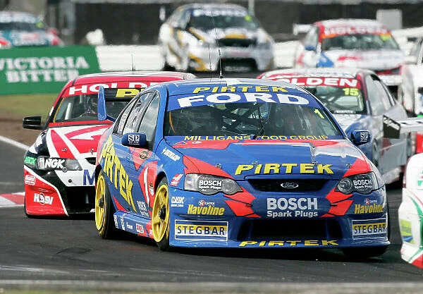 2004 Australian V8 Supercars Symmons Plain Raceway, Tasmania. November 14th. V8 Supercar driver Marcos Ambrose in action during race 1 of 3. Marcos Ambrose finished 2nd in race 1