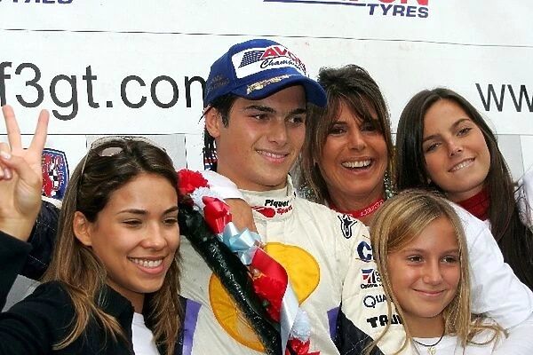 British Formula Three Championship: Bia Nelsons Girlfriend, F3 champion Nelson Piquet JR. Piquet Sports, His Mother Silva, and sisters Kelly