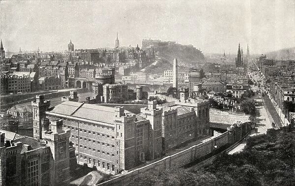 A View Of Edinburgh In 1842. From The Book V. R. I. Her Life And Empire By The Marquis Of Lorne, K. T. Now His Grace The Duke Of Argyll