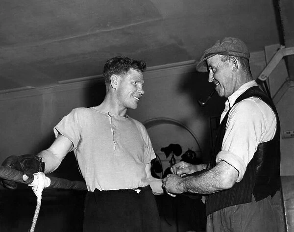 Boxer: Wally Thom helped in his training by his Uncle James Thom at his Birkenhead Gym