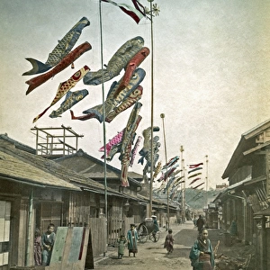 Boys Festival in May, Carp Banners, Yokohama, Japan