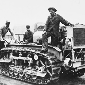 Caterpillar track trials WWI