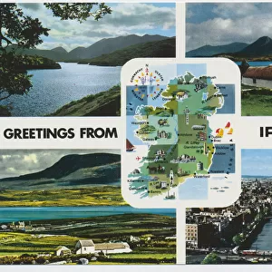 Greetings from Ireland, Multi-View (Ireland map)