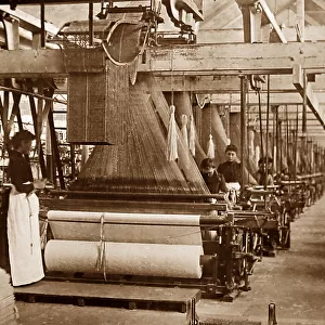 Jacquard Looms, linen production, Victorian period