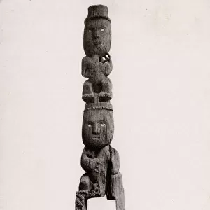 New Zealand - Ancient Carved Maori Gateway or Waharoa