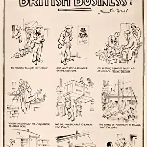 Patriotic poster, Buy British, British Business