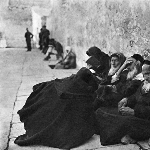 People at the Wailing Wall, Jerusalem
